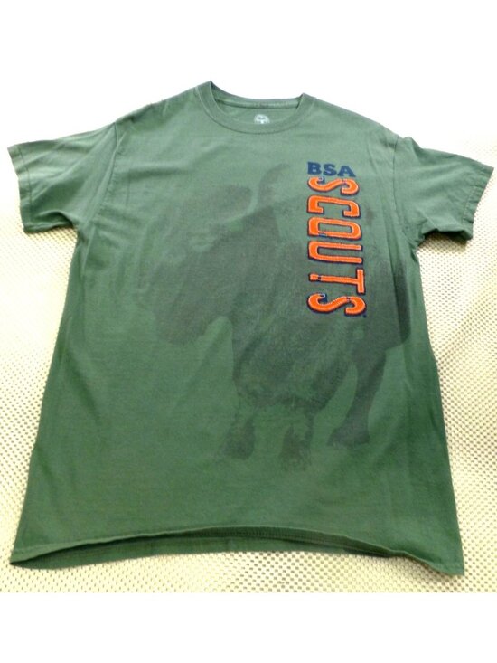 Boy Scouts Of America Other - BSA Scouts Green T-Shirt Adult Medium Boy Scouts Of America 1910 Logo 100% Cotto